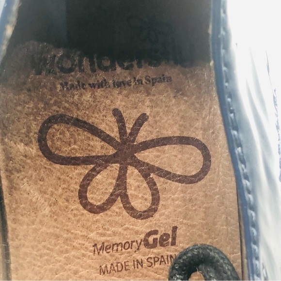 Wonder  navy and blue patten leather platform loafers‎ size 7-7.5 39 euro size39 - Picture 12 of 14